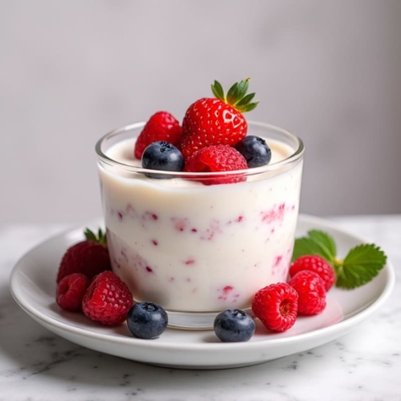 Creamy Greek Yogurt Protein Mousse with Berries