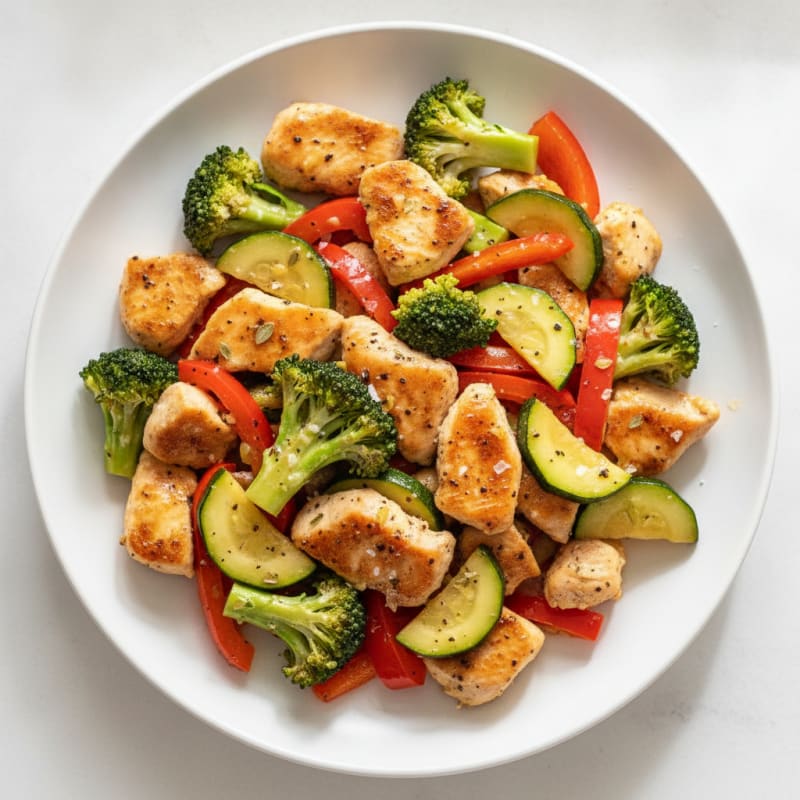 Speedy Lemon Herb Chicken and Veggies