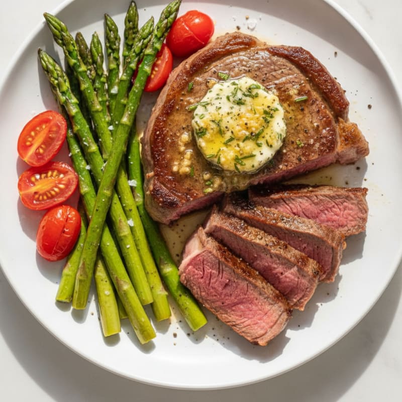 Pan-Seared Steak with Garlic Butter