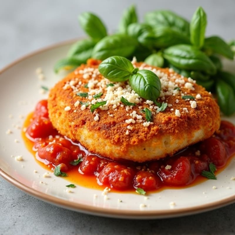 Crispy Baked Chicken Parmesan with Fresh Herbs