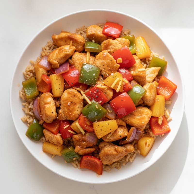 Sweet and Sour Chicken Stir-Fry