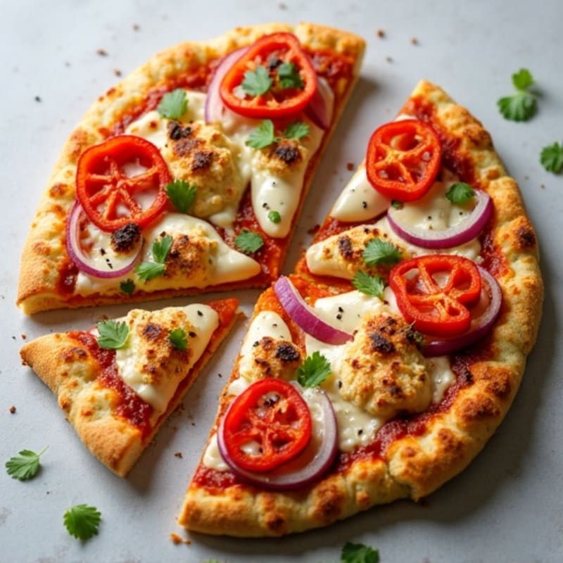 Healthy BBQ Ranch Chicken Pizza