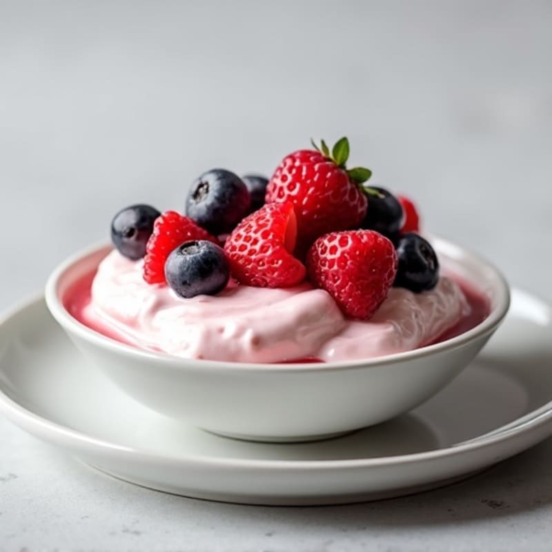 Greek Yogurt Protein Whip with Fresh Berries