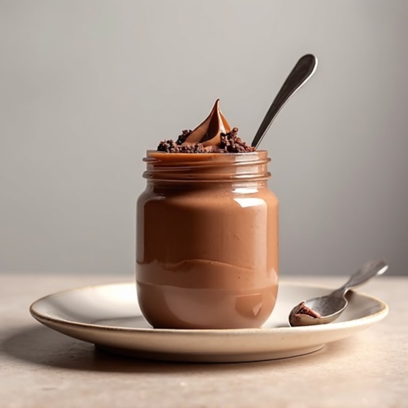 Chocolate Protein Pudding with Peanut Butter Swirl