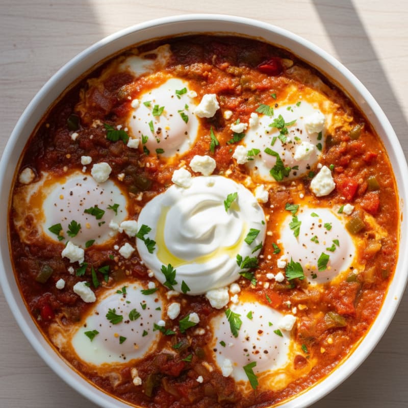 Zesty Baked Eggs with Smoky Tomato Sauce