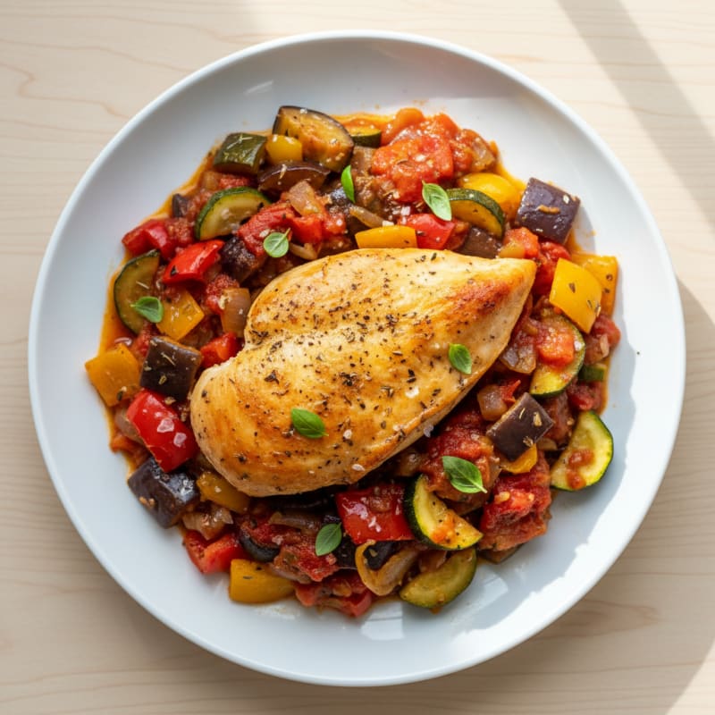 Chicken and Ratatouille Bake