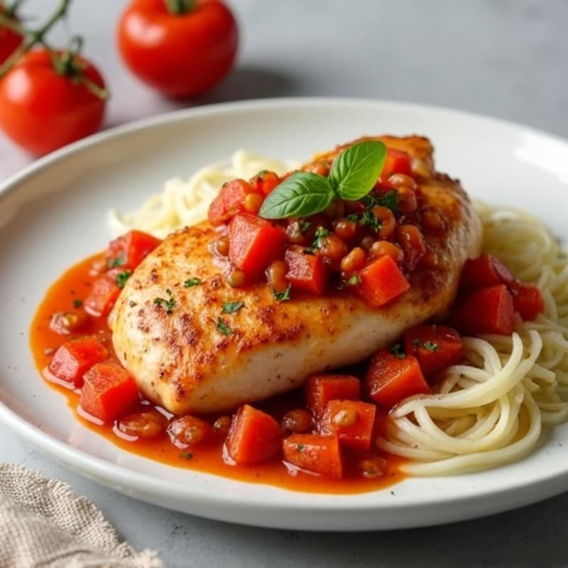 Chicken with Creamy Spiced Tomato Sauce
