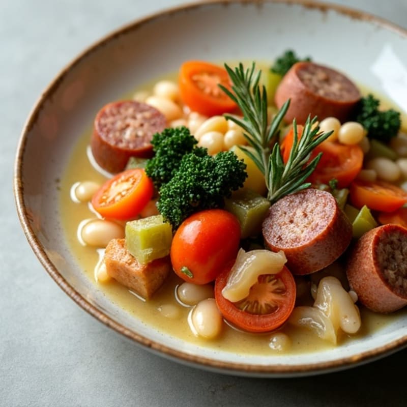 Herb-Roasted White Bean and Vegetable Cassoulet