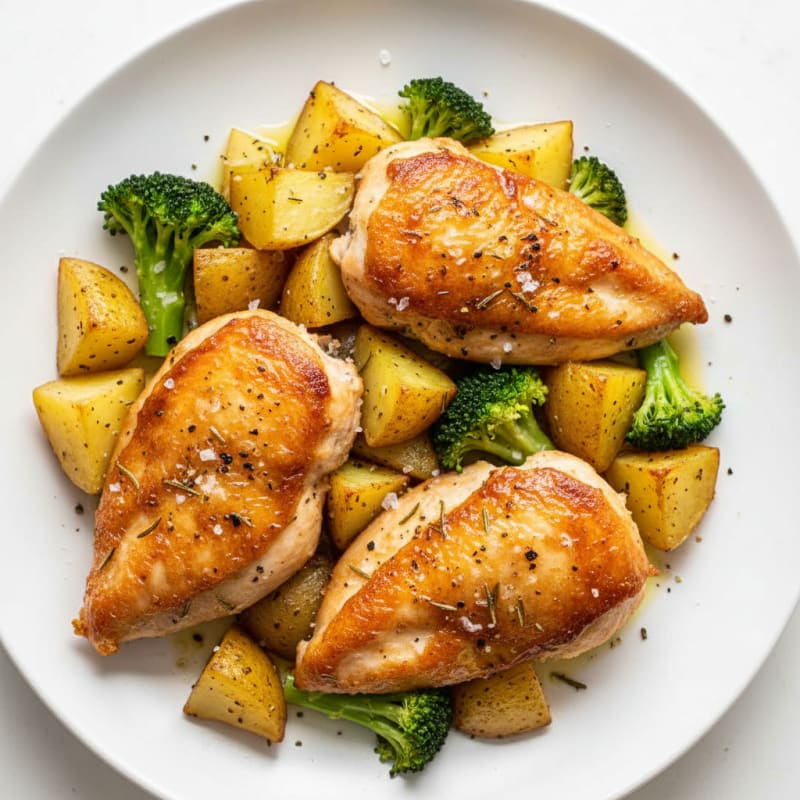 Crispy Herb-Roasted Chicken and Potatoes