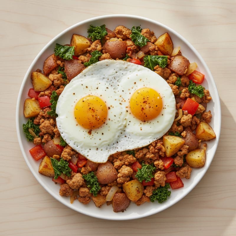 Hearty Breakfast Skillet with Roasted Potatoes
