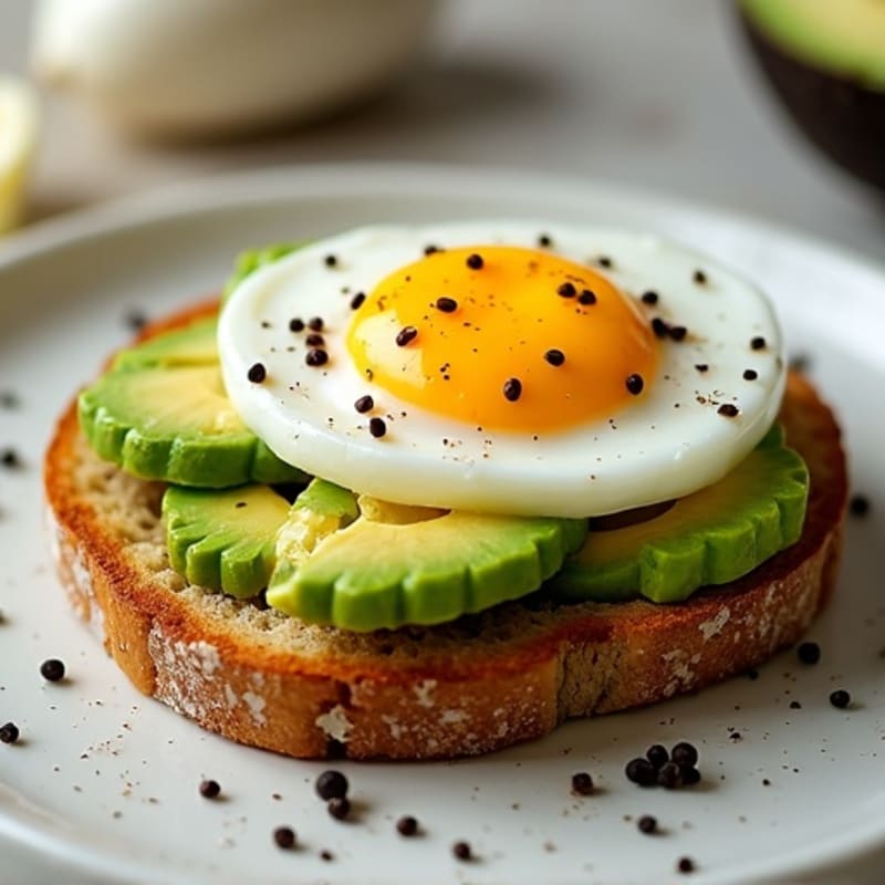 Crispy Whole Grain Avocado Toast with Soft-Boiled Egg