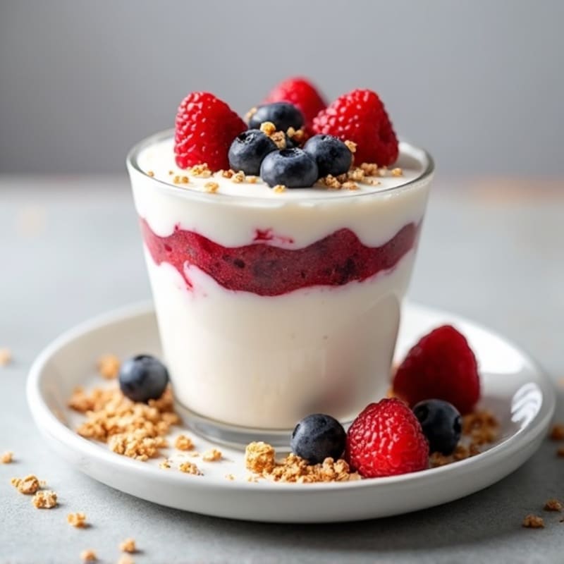 Creamy Greek Yogurt Protein Parfait with Mixed Berries