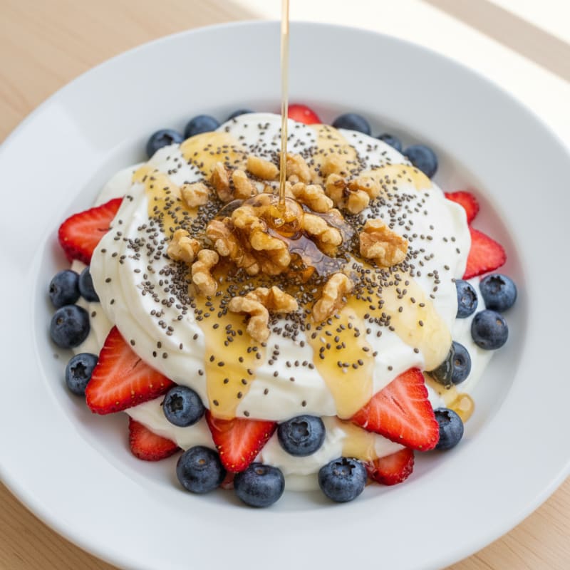 Creamy Greek Yogurt Parfait with Berries and Chia