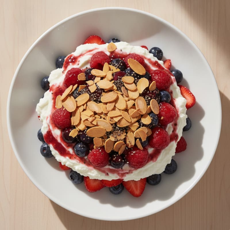 Creamy Greek Yogurt Protein Parfait with Berries
