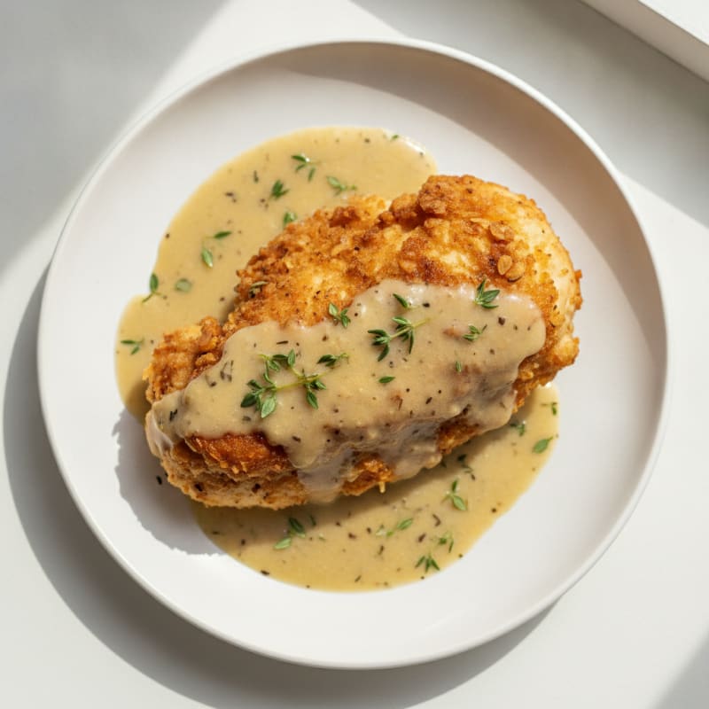 Buttermilk Fried Chicken with Creamy Gravy