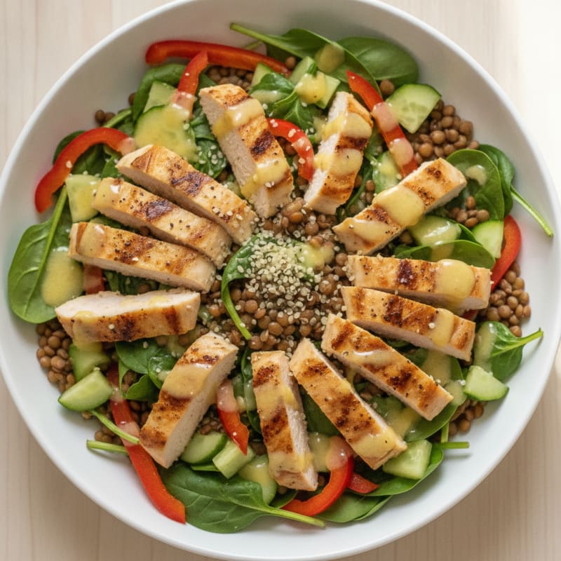 Lentil and Vegetable Power Bowl