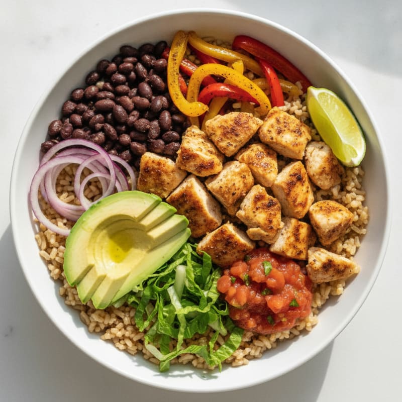 Chicken Taco Rice Bowl