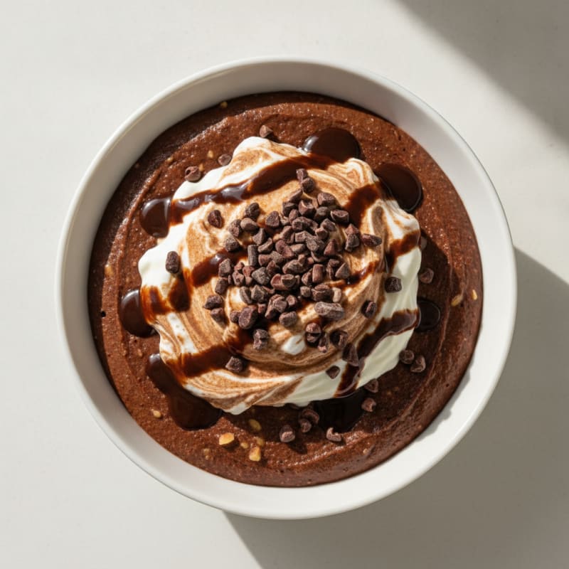 Silky Chocolate Protein Pudding with Greek Yogurt
