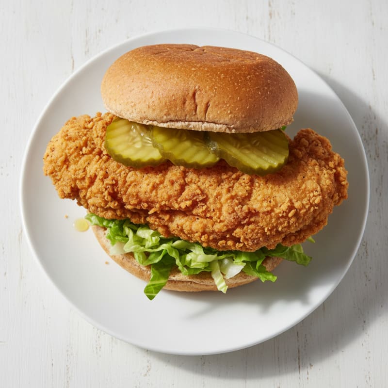 Buttermilk Fried Chicken Sandwich with Pickles
