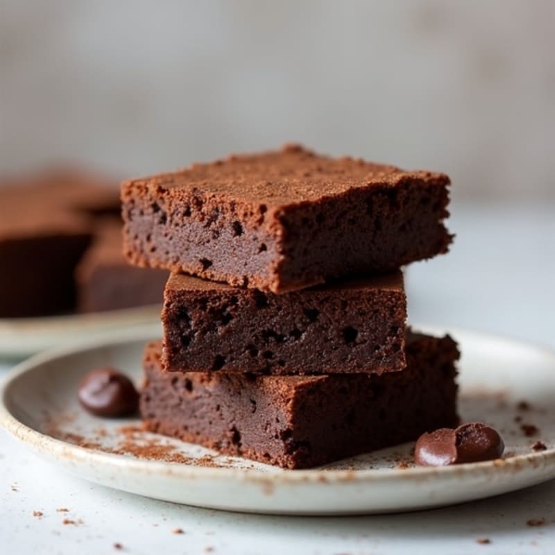 Protein-Rich Dark Chocolate Sweet Potato Brownies