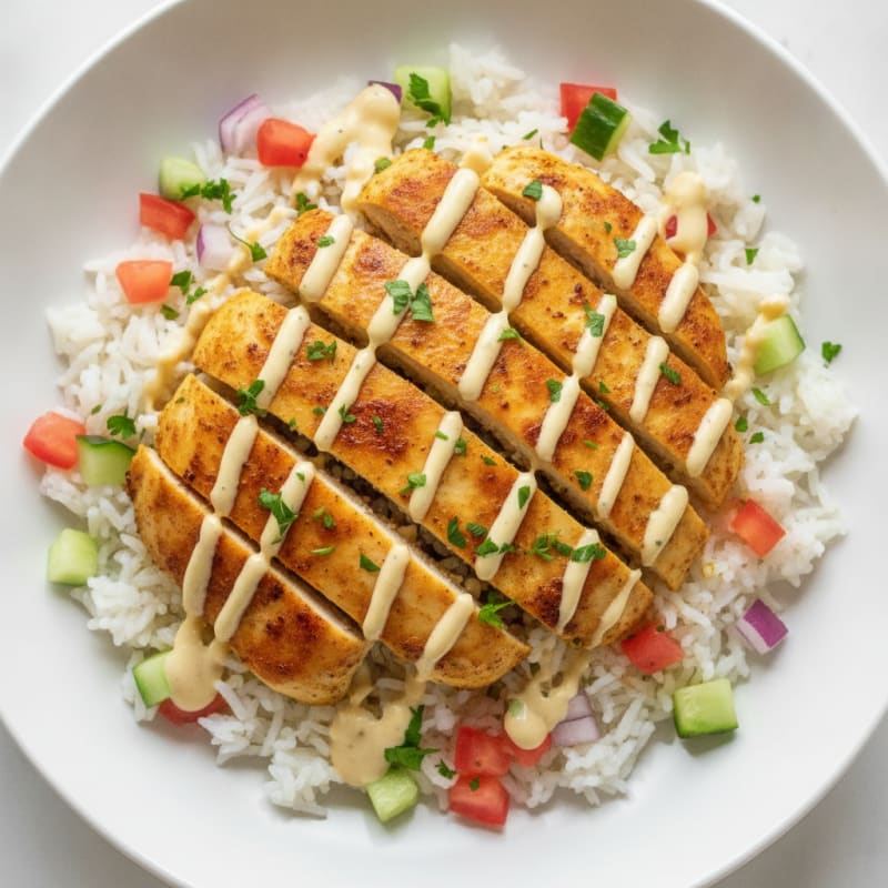 Chicken Shawarma Rice Bowl
