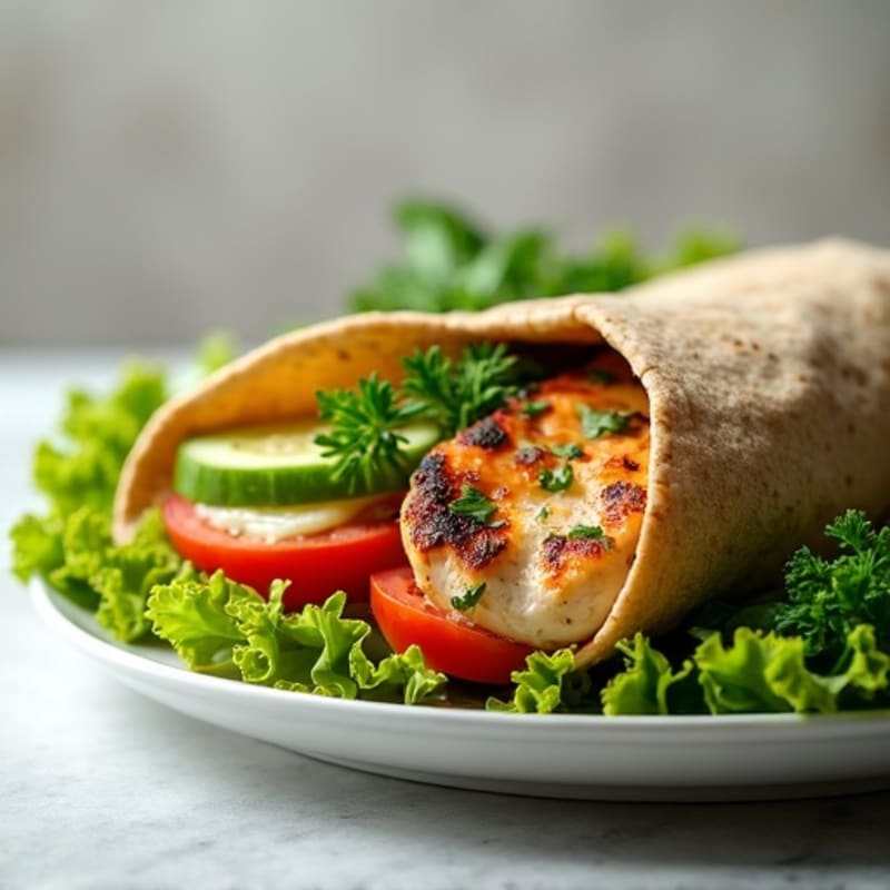 Herb-Grilled Chicken and Fresh Garden Wraps