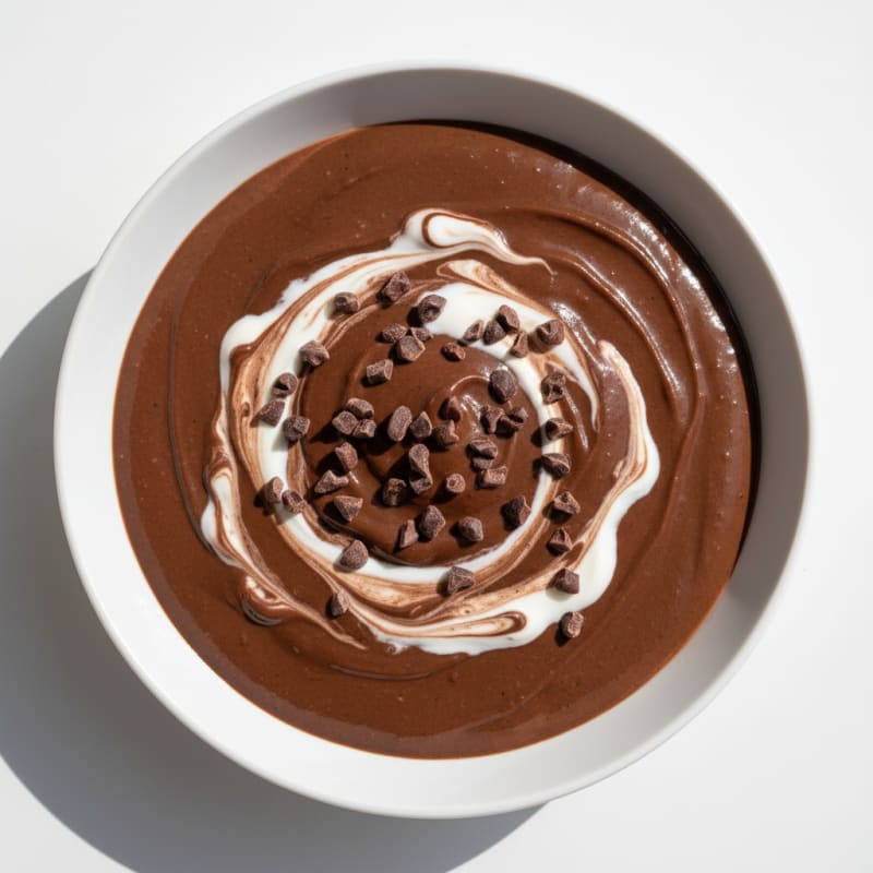 Silky Chocolate Protein Pudding with Greek Yogurt