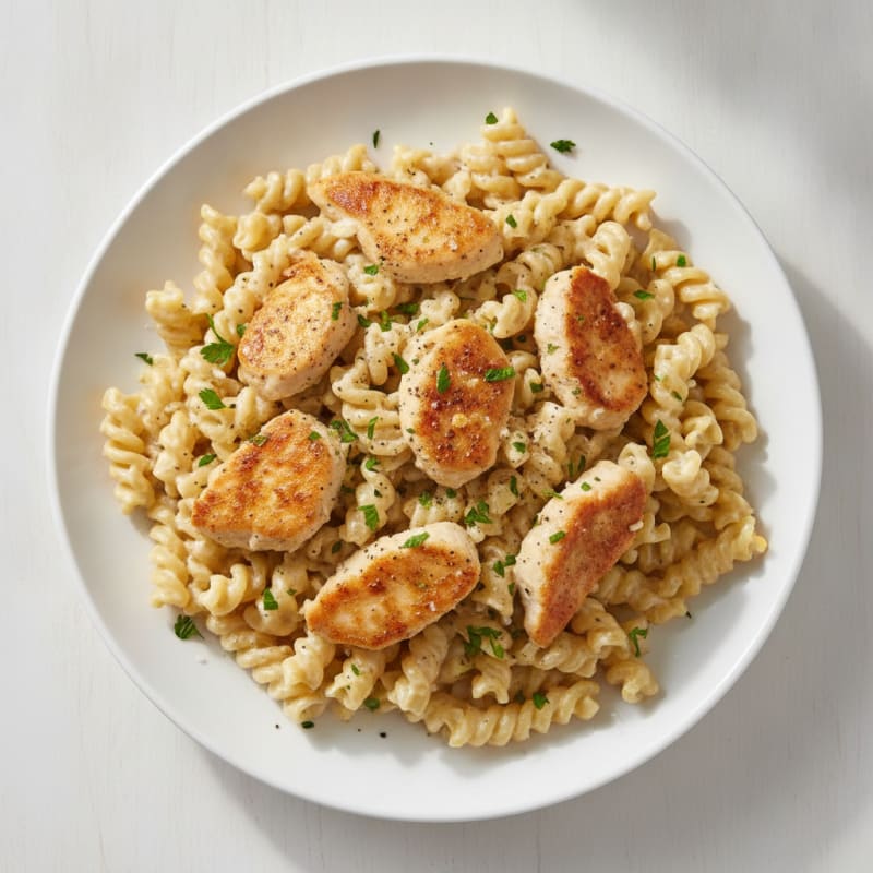 Garlic Parmesan Chicken Alfredo Pasta