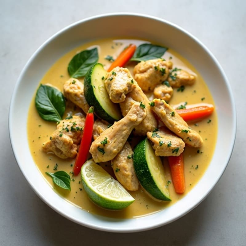 Creamy Thai Green Chicken and Vegetable Curry