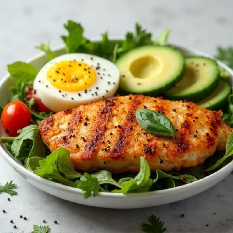 Crispy Chicken Cobb with Fresh Herbs