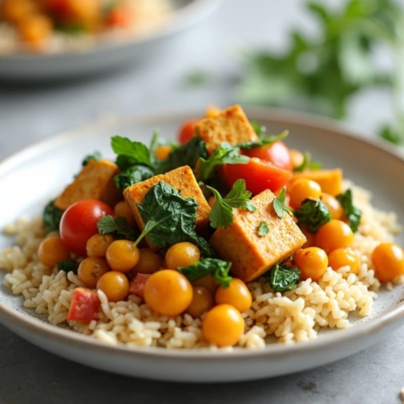 Creamy Coconut Chickpea and Spinach Curry