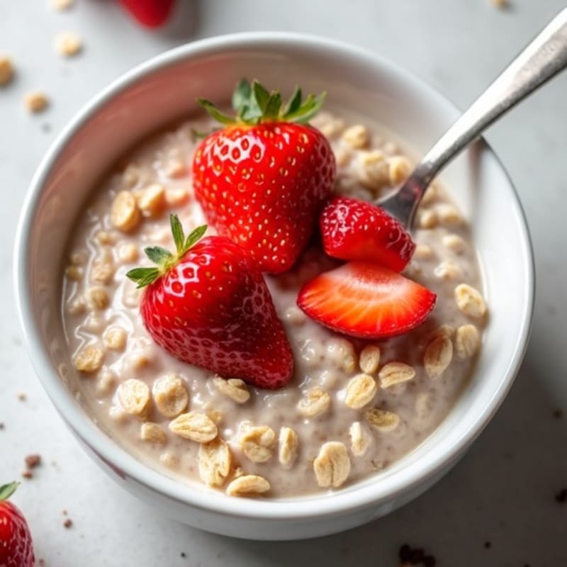 Creamy Strawberry Vanilla Overnight Oats
