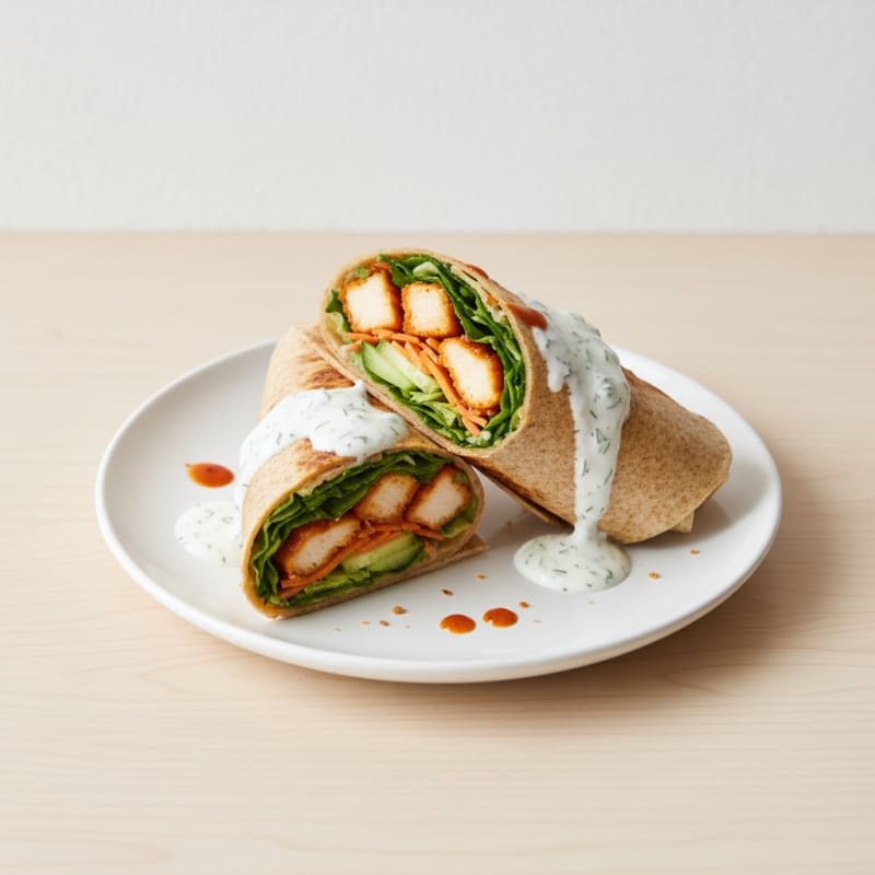 Crispy Buffalo Ranch Chicken Wrap
