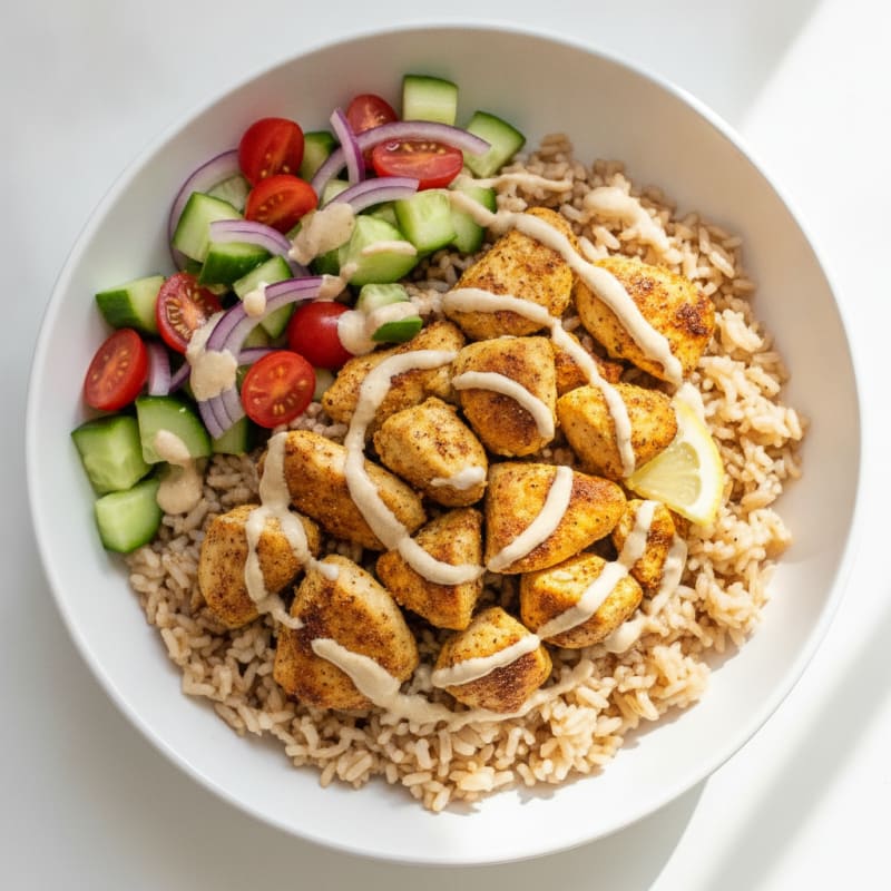 Chicken Shawarma Rice Bowl