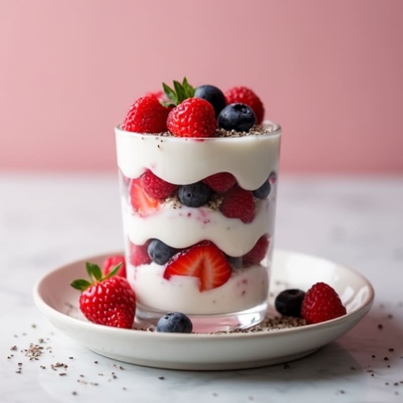 Creamy Greek Yogurt and Berry Protein Parfait