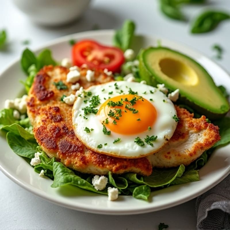 Crispy Chicken Cobb with Fresh Herbs