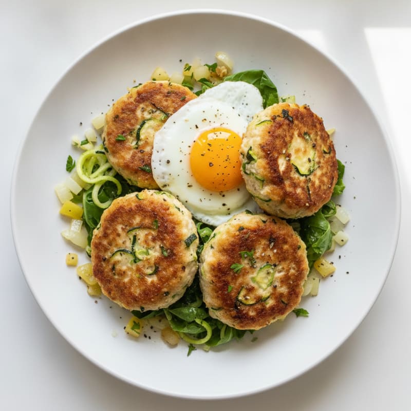 Baked Chicken Patties with Zucchini