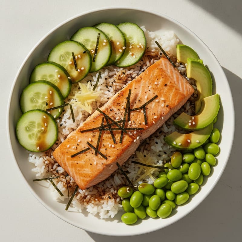 Salmon Sushi Rice Bowl