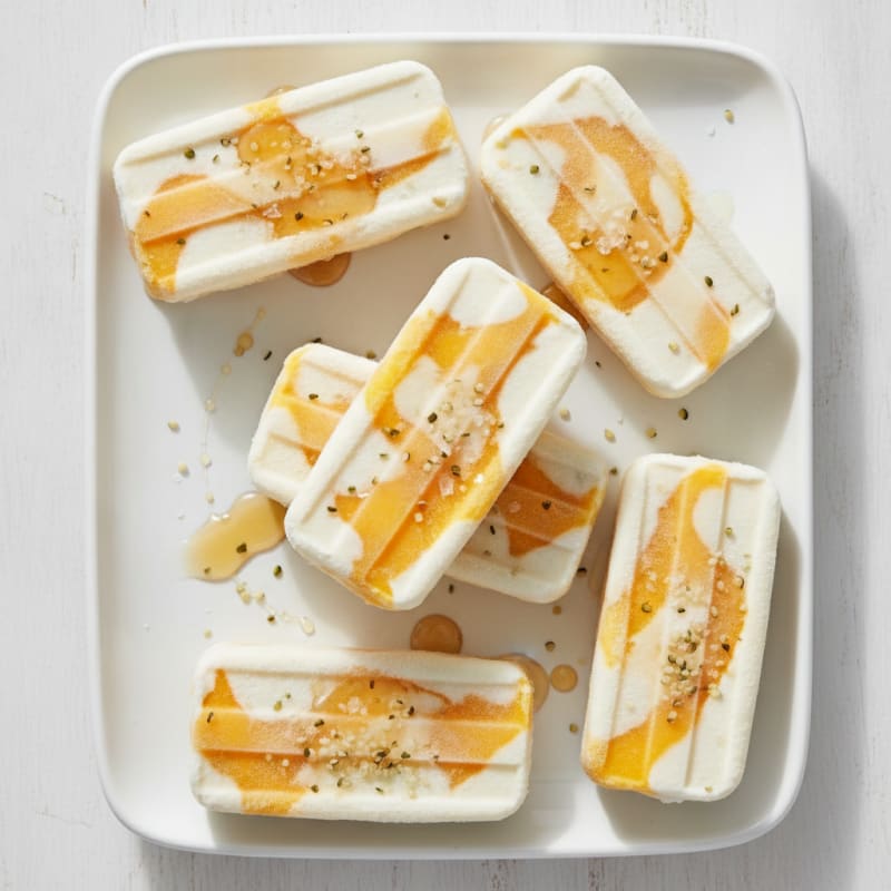 Mango Yogurt Swirl Frozen Bars