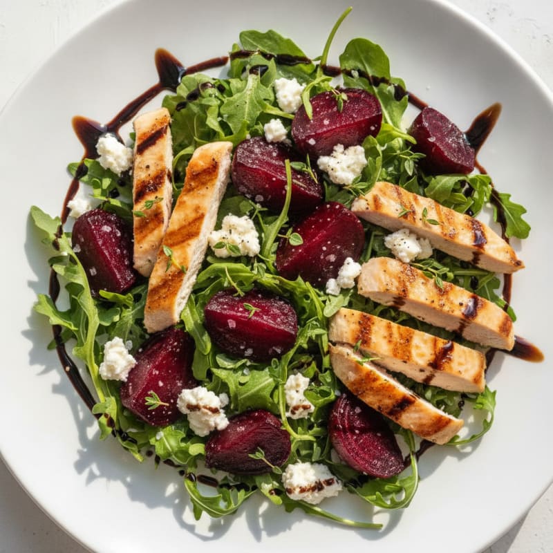 Roasted Beetroot and Goat Cheese Salad