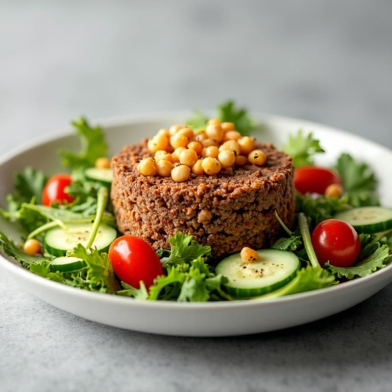 Lean Ground Beef Crispy Salad with Tangy Special Sauce
