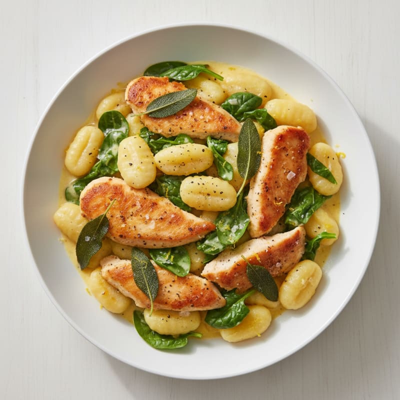 Creamy Lemon Ricotta Gnocchi with Sage
