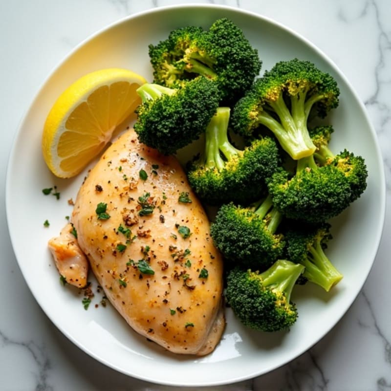 Sheet Pan Lemon Herb Chicken with Crispy Roasted Broccoli
