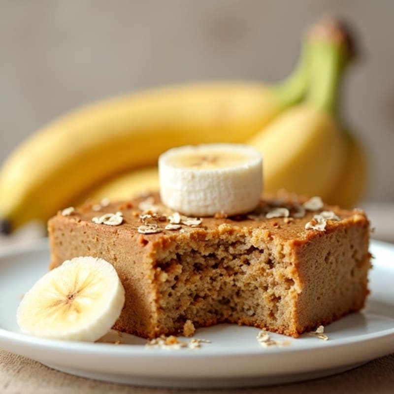 Protein-Packed Almond Butter Banana Breakfast Cake