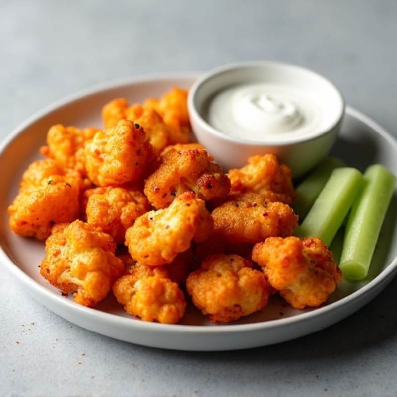 Crispy Baked Buffalo Cauliflower Wings
