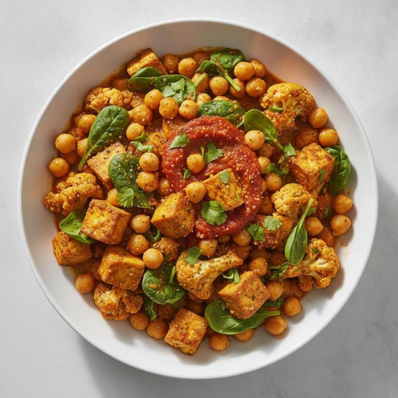Roasted Vegetable and Chickpea Curry