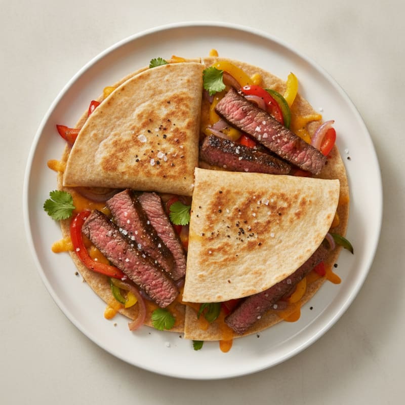 Seared Steak and Pepper Quesadillas