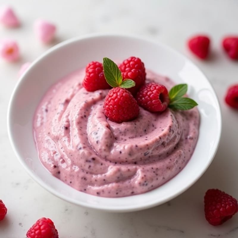 Creamy Raspberry Chia Seed Pudding