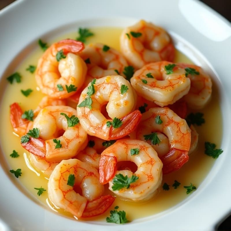 Garlic Butter Pan-Seared Shrimp with Fresh Parsley