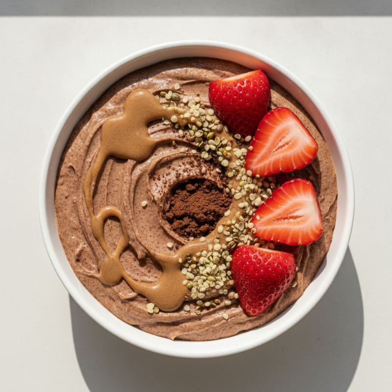 Silky Chocolate Protein Pudding with Greek Yogurt
